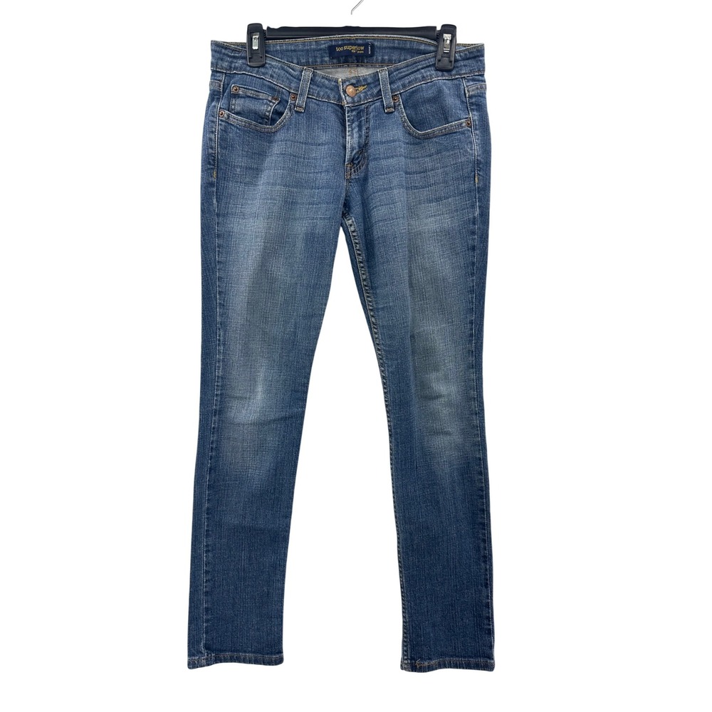 Levi's 524 Too Superlow Jeans Women's Size 7 Short Blue Denim Skinny Fit